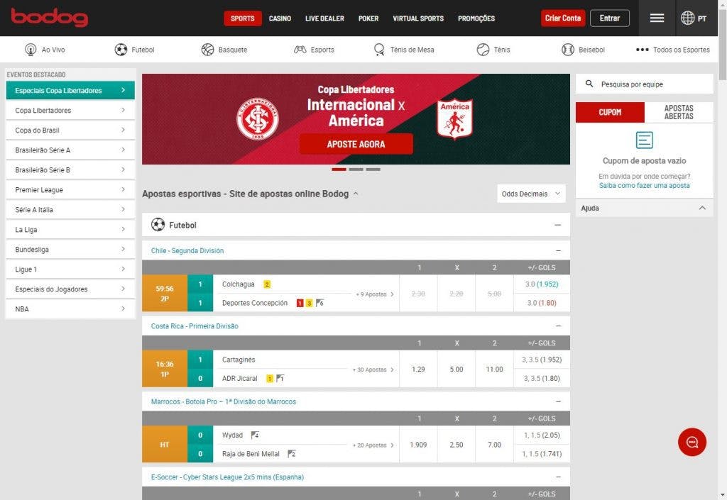 Melhor app de aposta esportiva